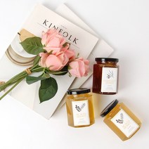 꿀단지농장 천연꿀 아카시아꿀/밤꿀 380g 3구 선물세트, 아카시아꿀 / 아카시아꿀 / 밤꿀 (보자기포장)