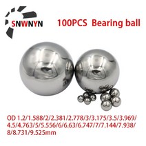 100pcs gcr15 베어링 강구 1.2233.1753.9694.5566.357899.525mm 외경 작은 공 g10 고정밀 나사 강구, 100개 7.938mm