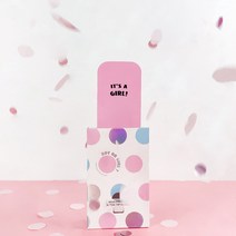 폭죽카드 서프라이즈 생일 축하 카드 이벤트소품 모자 파티용품 프로포즈, 핑크 배출 색종이 조각 1개