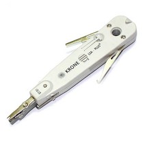 네트워킹 110 와이어 커터 나이프 텔레콤 펜치 크로네 LSA Rj45 키스톤 잭 모듈 용 펀치 다운 도구 네트워크 케이블 전화 패치 패널, [03] GRAY