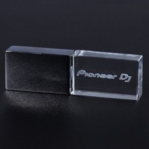 파이오니아 dj 다채로운 led usb 플래시 드라이브 128gb 사용자 정의 로고 고속 쓰기 읽기 메모리 스틱 라이트 파이오니아 dj 프리미엄 pendrive 64gb 호환, 4GB, 흰색 주도