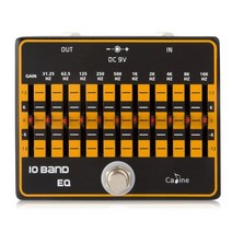 이펙터 일렉기타 베이스 Caline CP-24 10 밴드 EQ 이퀄라이저 기타 이펙트 페달 True Bypass 액세서리, CP-24 10 Band EQ, CHINA