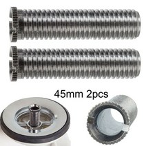 주방 싱크 125pcs 3545mm 스테인레스 스틸 대 바구니 스트레이너 나사 폐기물 m12 나사 나사 커넥터 액세서리 부품, 45mm 2개