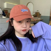 NENAI 여성 모자 베이직 무지 볼캡 야구모자 하드 볼캡 자외선 차단 통풍 자수 레터링 사이즈 조절 가능한 모자 커플 모델
