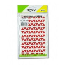 견출지 세모 NO330 적 13장 1430개x10팩 가로10mm 소, 없음, 1개