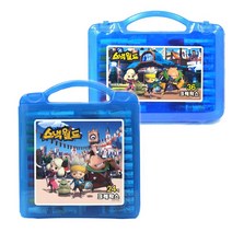 스낵월드 크레파스 24색 36색 남아 캐릭터 미술 학용품, 스낵월드 크레파스 - 24색