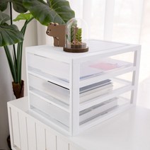 플라팜 미니서랍장 책상정리함 3단일반