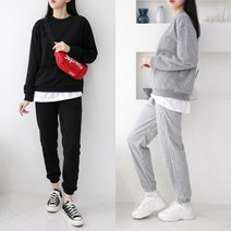 코디제이 여자 트레이닝복세트 쭈리린다맨투맨세트 맨투맨 조거바지 츄리닝세트 빅사이즈