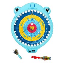 재밌는 어린이 실내놀이 입벌린상어 일러스트 다트게임판 교육 유치원 기념품 학습