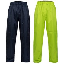 제비표우의 업무용 우의 하의 SI-170 형광그린 네이비 반사테이프 비옷산업현장 공사장