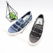 아이슈즈 여자 데님 빈티지 슬립온 운동화 81242