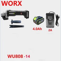WORX 앵글 그라인더 WU808 연마 기계 절단 기계 전동 공구, 01 WU808-14