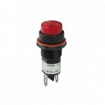 KEM 12V LED 인디케이터 고휘도형 플라스틱타입 화이트 12x28.5mm KLPU-12D12-W, 1
