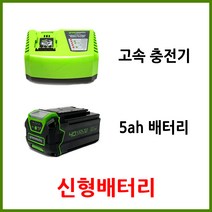 그린웍스 40v 배터리 충전기, 충전기+5ah배터리
