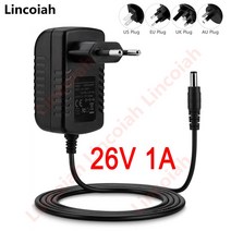 26V 1A 디베아 D008 F8 프로 F6 M500 TT8 MM8 K30 MT66 D18 무선 클리너 용 450mA 충전기 전원 공급 장치 어댑터 교체, [01] 26V 1A, [02] EU