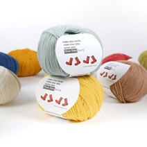 [앵콜스] (10+1) 슬로우스텝 50g 울혼방 양말 뜨개실, 114 진노랑(6볼묶음)