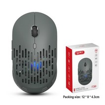 게이밍 손목보호마우스 배그마우스 롤마우스새로운 T30 충전식 무선 마우스 조정 가능한 다채로운 빛나는, 02 T38 Gray, 한개옵션1