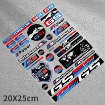 BMW오토바이 스티커 헬멧 바이크 반사 데칼 로고 차량용 튜닝 바이크스티커 엠블럼 gs, B (24.2 cmX30cm), 1개