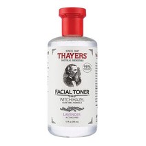 THAYERS 알코올 프리 위치 헤이즐 알로에 베라 포뮬러 토너 라벤더 투명 무향 354.9ml(12온스) 2개 팩, 12 Fl Oz (Pack of 2)_Unscented