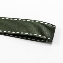 카네이션리본 선물포장리본 꽃포장리본 골지 스티치 리본 (폭 5mm 길이90m)(폭 10mm/15mm 길이 45m), 33(카키), 15mm