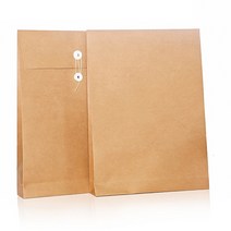 버클형 크라프트 각대봉투 종이봉투 서류봉투 A4 세로형, 단품, 단품