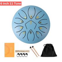 6inch Steel Tongue Drum Set Mini Hand Pan ith Drumstick Carrying Bag Percussion Musical Instruments, 16 6 inch 11 Tune