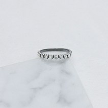 제이누이 하프 하트링 silver925 은반지