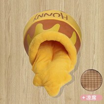 고양이집 공용 chewy 밀폐형 보온 트럼펫 허니캔 사계절, T02-북극 융털 커피컬러큰돗자리작아 토이, C02-L-22 근내 고양이18 근내개