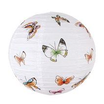 한지 나비 등갓 35 l 한지등 원형등 일식등 종이등, 2. 한지등갓+흰색전구1개