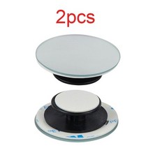 백미러 수리 사이드 카본 1 개2 개 자동차 360 학위 광각 볼록 거울 작은 원형 측면 사각 지대 백미러 주차 거울 framless 사각 지대 거울, 2개