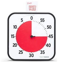 시간 타이머 12인치 시각 타이머 60분 어린이 책상 카운트다운 시계(드라이 지우기 활동 카드 포함) 어린이 교실용 마그네틱 홈스쿨링 학습 도구 작업 알림 가정 및 주방 타이머, 8 Inch, Standard