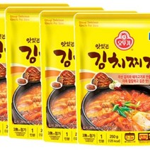 오뚜기 맛있는 김치찌개(냉장) 250G 간단한 저녁 메뉴 자취요리 아침국 자취생 반찬, 4개