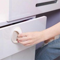 창문 미닫이문 접착식 붙이는 손잡이 10개 거실장 주방손잡이 셀프인테리어 리폼 셀프리폼 장농경첩 TV장, 화이트