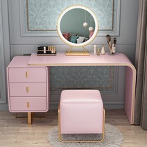 수납 화장대 예쁜 화장대 화장대 세트 (거울 포함) 12000-15000MM A880-A1, 핑크색