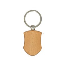 저스트앳 20Pcs 빈 나무 키 체인 Diy 태그 안티-잃어버린 액세서리 선물, [07] Shield