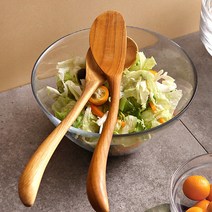 [베스트데코] Rose Teak 알뜰주걱 나무 원목 조리도구 핸드메이드 샐러드 볶음주걱, 옵션선택:Teak원목알뜰주걱_1p