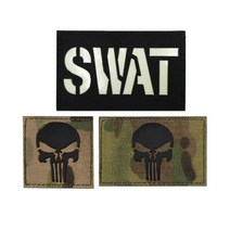 밀리터리 패치 와펜 SWAT, 8x5CP