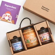 슈퍼잼앤너츠 선물세트 1개 (땅콩100% 슈퍼너츠 크런치 460g + 슈퍼잼 스트로베리 블루베리앤블랙커런트 212g * 2)