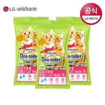 LG유니참 감자&사막화 Zero 고양이패드 8매(다묘용) x 3팩, 단품