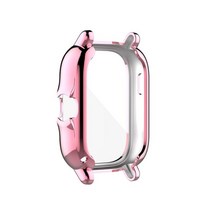 Xiaomi Amazfit GTS 2 2e 용 GTS 3 케이스 시계 보호대 Amazfit GTS3 시계 보호 쉘 용 전체 화면 보호 케이스 커버, pink