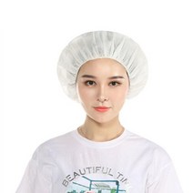 일회용 헤어캡 위생모자 부직포 화이트 100매입
