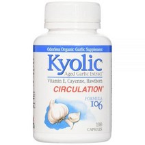 Kyolic 숙성 마늘 추출물 심장을 위한 포뮬라 106 100정
