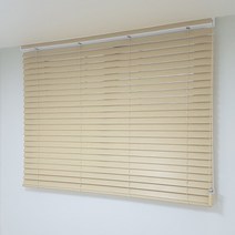 블라인드114 오동나무 우드블라인드 가로220 세로150 아파트 거실 베란다 오피스텔 사무실 학원 학교 공장 기숙사 빌라 전원주택 펜션 침실 아이방 암막 원목블라인드 간편한 설치