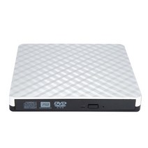 cd롬 리더기 씨디룸 DVD 플레이어 ODD pc 노트북 외부 usb 3.0 dvd rw cd 라이터 휴대용 광학 드라이브 버너 리더 트레이 블랙화이트 182, 하얀