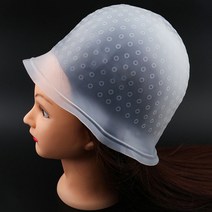 톡톡창고 옴브레 발레아쥬+코바늘 셀프 솜브레 브릿지 염색 캡 코바늘 부분 헤어캡, 화이트