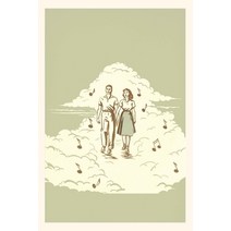 (영문도서) Vintage Journal Couple Strolling on Cloud Paperback, Found Image Press, English, 9781669505945