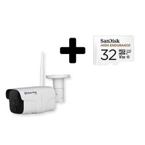 글로벌아이넷 로보뷰G 홈 IP 카메라 CCTV 3.6mm 200만화소 WHG32, 로보뷰G + 32GB SD카드
