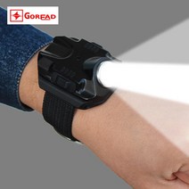 자전거 후레쉬 택티컬 써치 라이트 충전식 손전등 손목 후라시 후라쉬 전조등, 단일사이즈