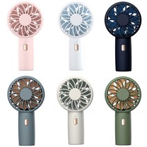 컬러플 타이니 미니 선풍기 핸드선풍기 휴대용 스트랩 키링제공, 코튼 화이트