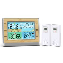 루프스테이션 이펙터 멀티이펙터 온도계 weather station 무선 실내 야외 방수 센서 습도계 알람 시계 remote sensor home weather monitor, 온도계 나